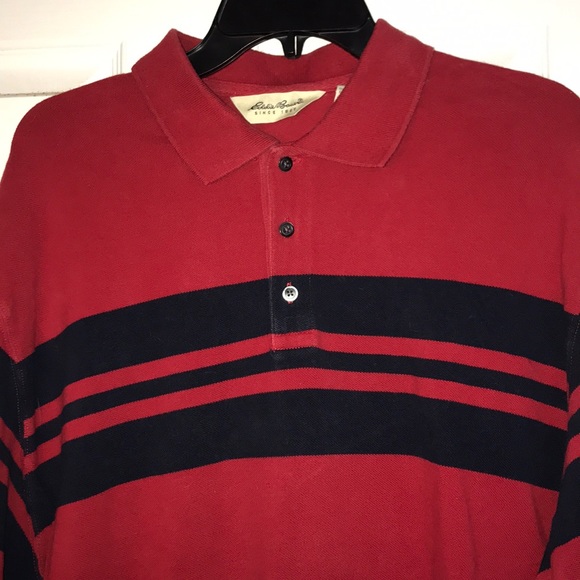 Eddie Bauer Shirts Vintage Eddie Bauer Long Sleeve Polo Shirt